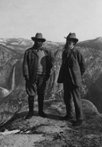 Roosevelt and Muir in Yosemite National Park